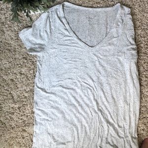 TARGET MERONA White speckled Soft Tee. Size Large.